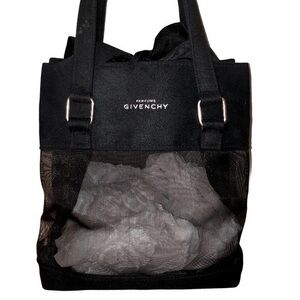 Givenchy black parfum tote cosmetic bag